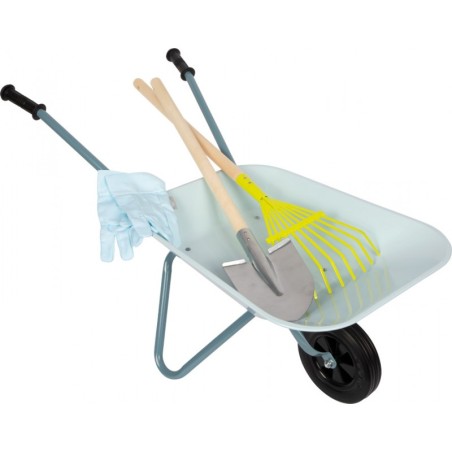 Laste aiatööriistade komplekt koos käsikäruga