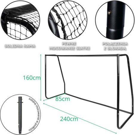 JALGPALLIVÄRAV 240x160x85CM ENERO PRO