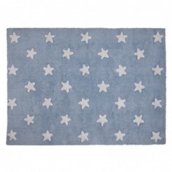 Pestav vaip Blue Stars White 120 x 160 cm