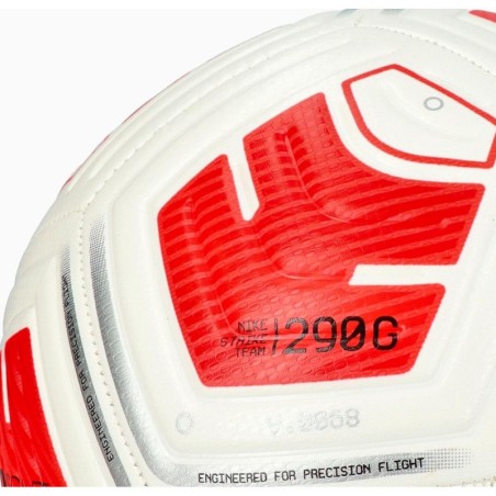NIKE STRIKE 290G JALGPALL VALGE/BRIGHT CRIMSON/SILVER R.5