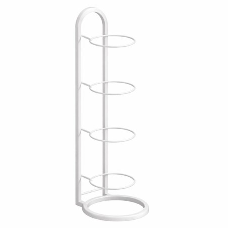 Vertikaalne alus pallidele, metall, funktsionaalne, valge