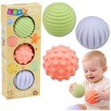 Sensoorsete pallide komplekt beebidele Pastell 3 tk 6 cm