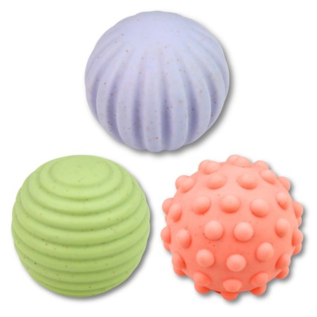 Sensoorsete pallide komplekt beebidele Pastell 3 tk 6 cm