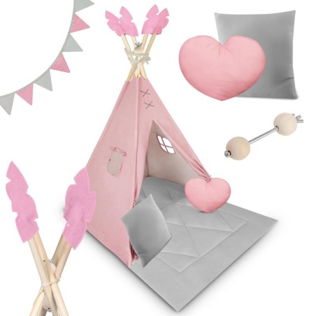 Teepee telk lastele NK-406 Nukido - roosa