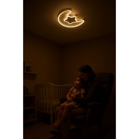 LED lae plafoonlamp lastetuppa timmitav LUMELA + kaugjuhtimispult moon white