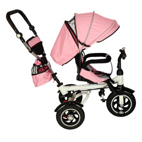 Trike Fix V3 kolmerattaline jalgratas 3in1 jalgratas 360 pöörlev vaba ratas roosa