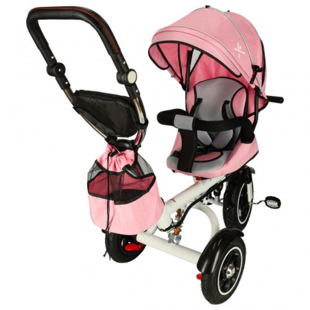 Trike Fix V3 kolmerattaline jalgratas 3in1 jalgratas 360 pöörlev vaba ratas roosa