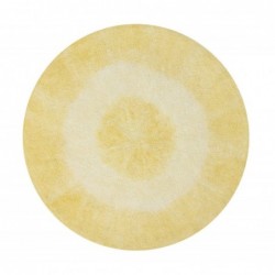 Pestav vaip Tie-Dye Yellow Ø150