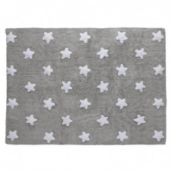 Pestav vaip Grey Stars White 120 x 160 cm