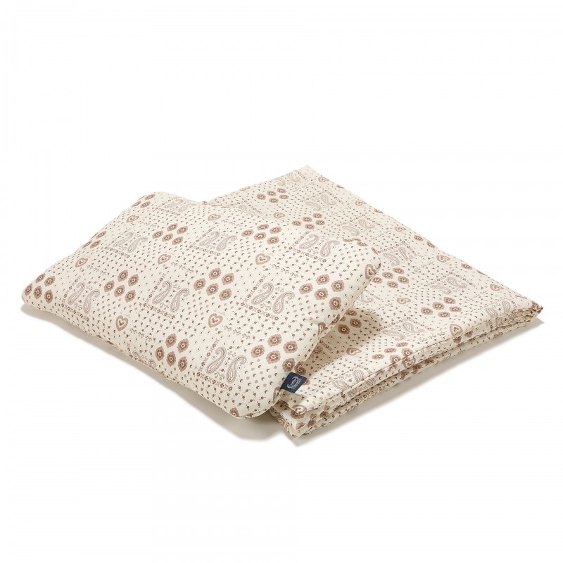 Bambusest voodipesukomplekt BANDANA CREAM
