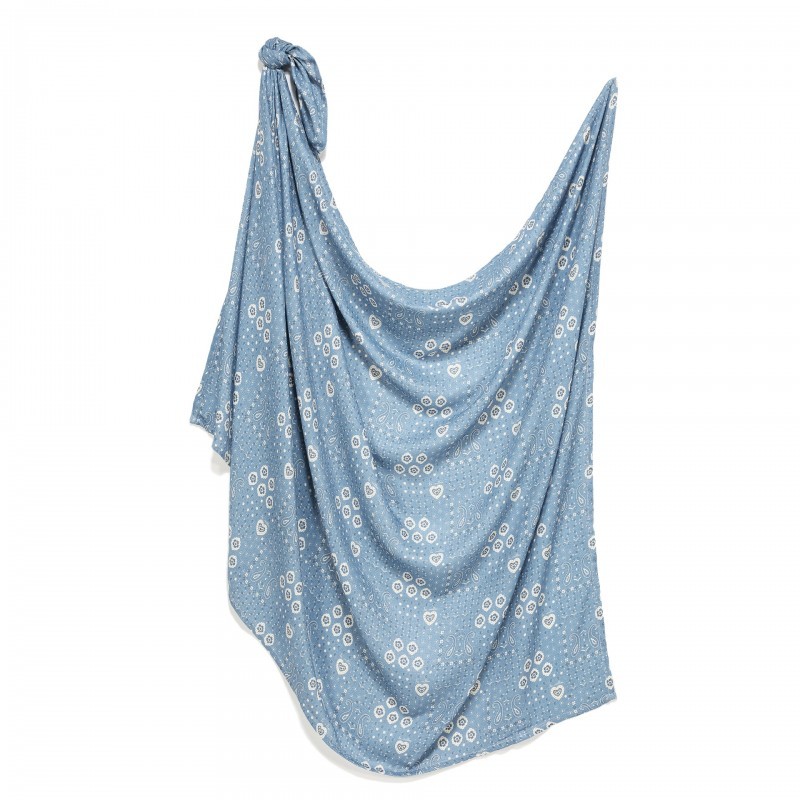 Bamboo Swaddle Muslin BANDANA DENIM