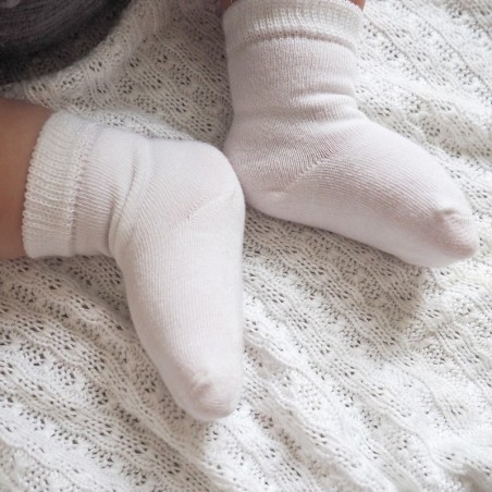 Bambus beebisokid 2 paari, hall/valge