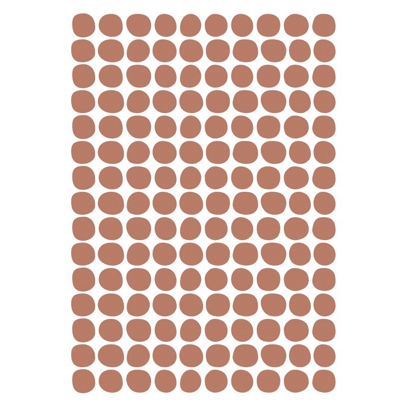 Seinakleebised Basic dots, terra
