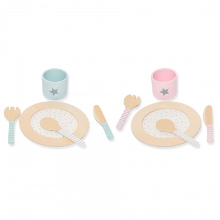 Sööginõude komplekt puidust