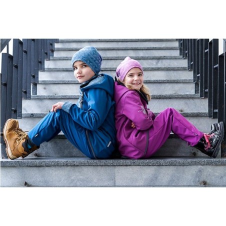 Softshell püksid fliisvoodriga lastele Street, lilla