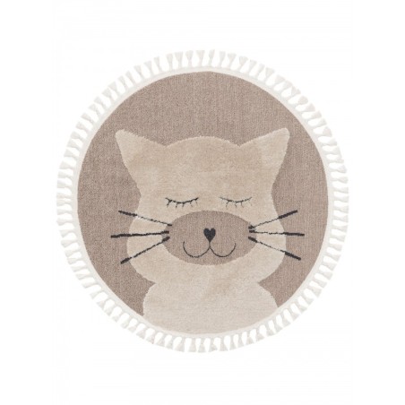 Lastetoa vaip Momo cat beež Ø 120 cm