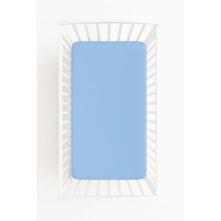 Kummiga voodilina jersey 120x60 cm, sinine