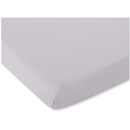 Kummiga voodilina jersey 140x70 cm, helehall