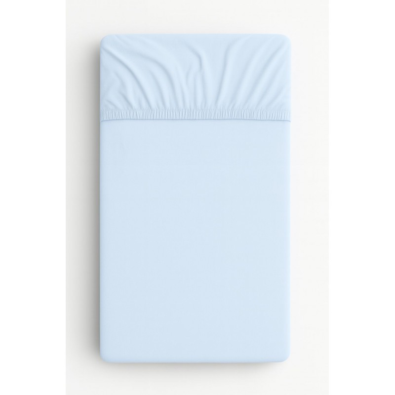 Kummiga voodilina 120x60 cm, sinine