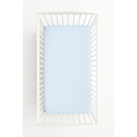 Kummiga voodilina 120x60 cm, sinine