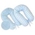 Rasedus tugipadi / imetamispadi kahepoolne, Simple chevron blue