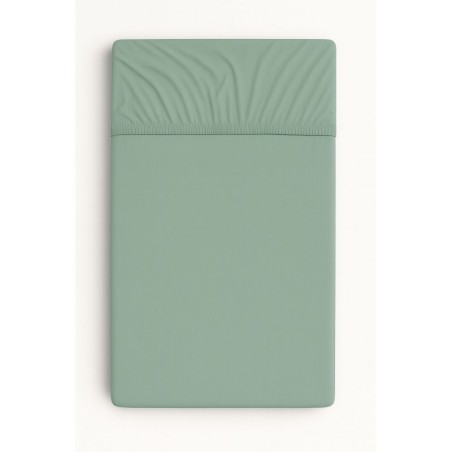 Kummiga voodilina 120x60 cm, pastell roheline