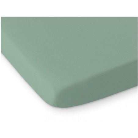 Kummiga voodilina 120x60 cm, pastell roheline