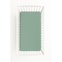 Kummiga voodilina 120x60 cm, pastell roheline