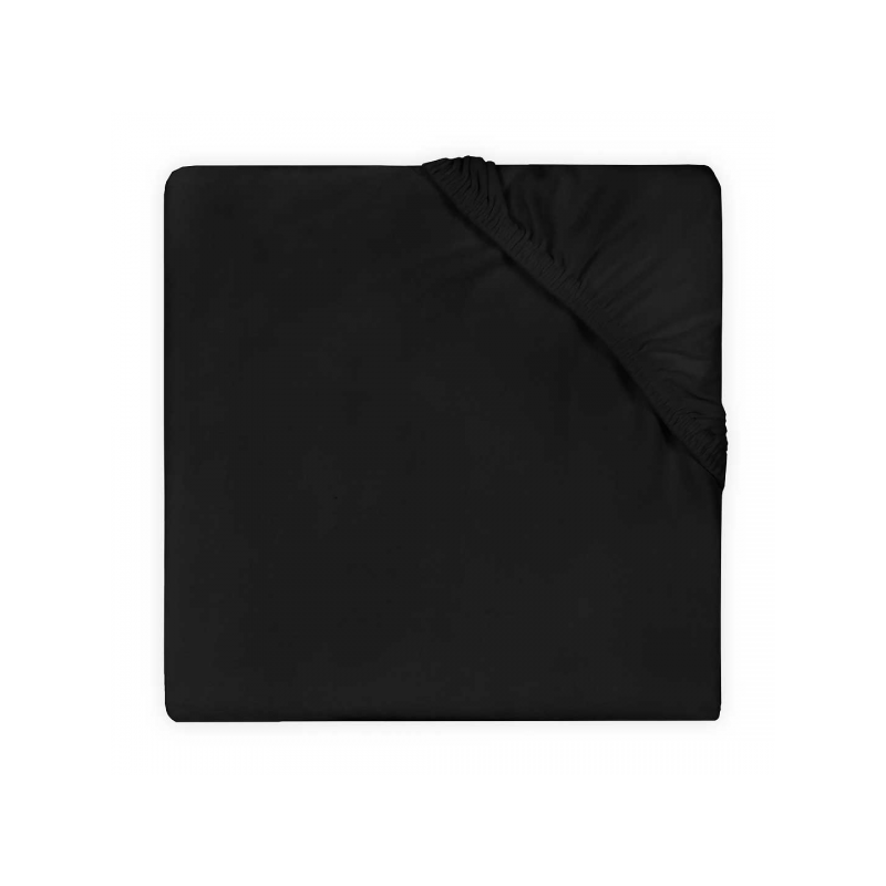 Kummiga voodilina 60x120, must