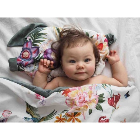 Beebipadi "Sleepy pig" BOHO PALMS - MULBERRY