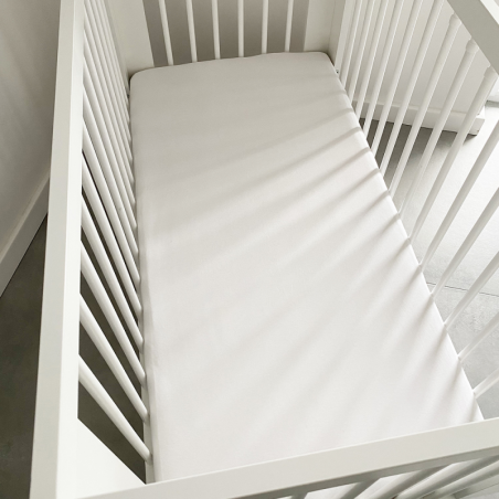 Kummiga voodilina 80x160 cm, valge