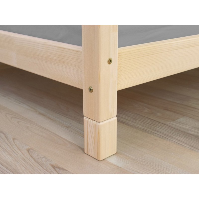 Voodi kõrgendus lisajalad 10 cm, naturaalne (läbipaistev õli)