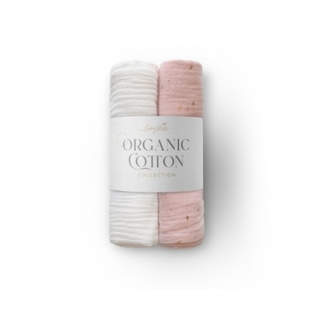 Orgaanilised musliinlapid (70x70 cm), 2-pakk, Sweet Candy