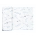 Bambus lapp 70x70 cm, heavenly feathers