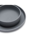 Silikoonist sööginõude komplekt, storm grey