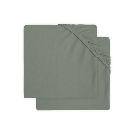 Kummiga voodilinad jersey 60x120 cm, 2 tk, Ash Green