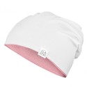 Müts, bambus, roosa-valge