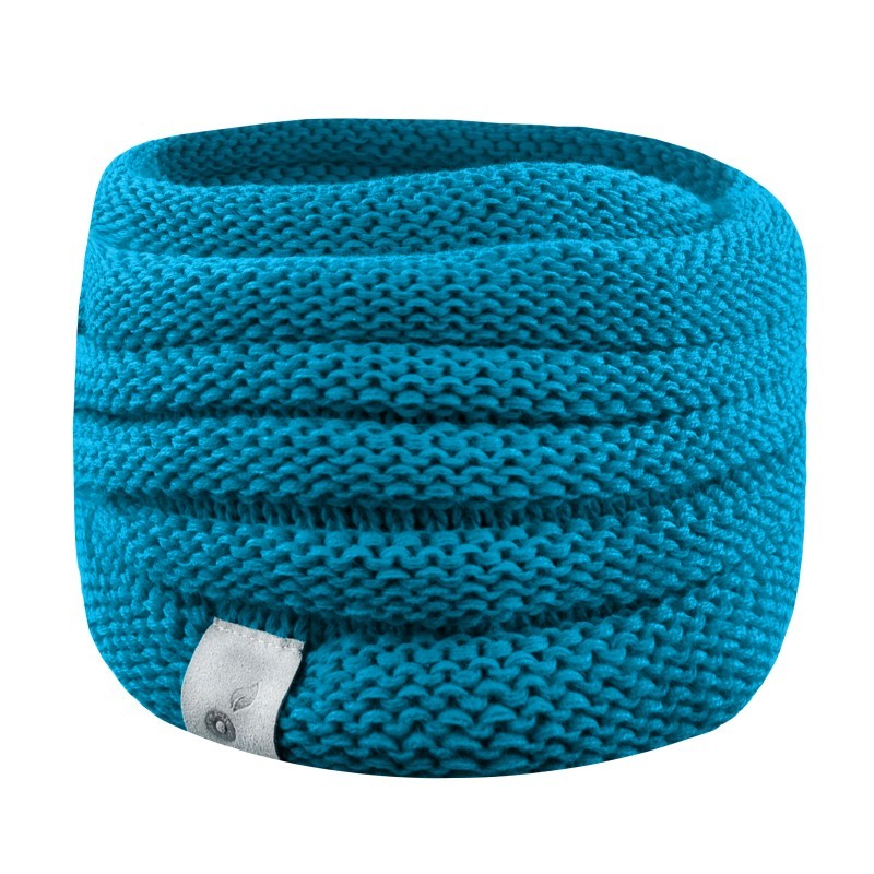 Soe kootud sall, türkiis