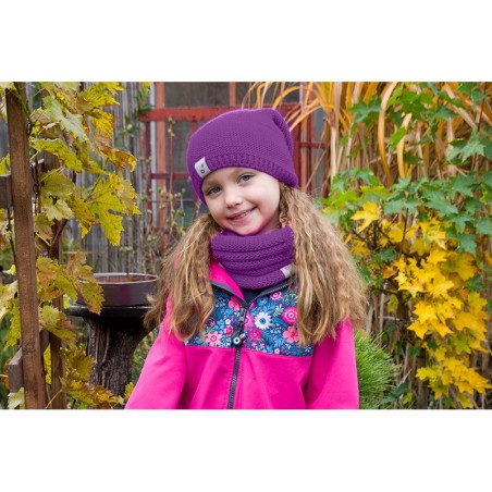 Soe kootud sall, lilla