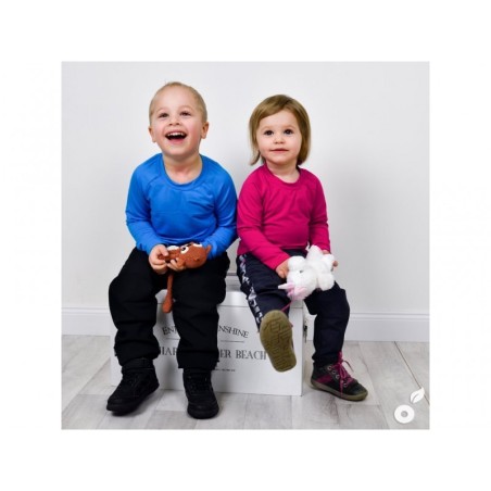 Bambus pikkade varrukatega pluus, mustpruun