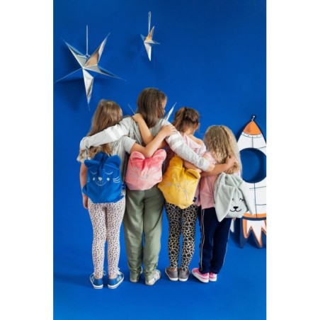 Laste seljakott, roosa kiisu