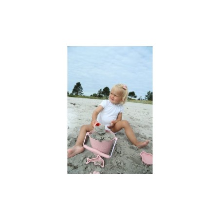 Scrunch ämber, pastell roosa