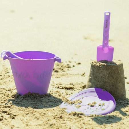 Scrunch ämber, pastell lilla