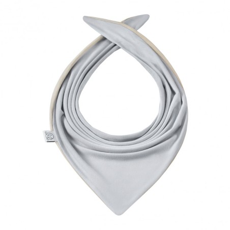 Bambus kahepoolne kolmnurk-sall, helehall/helesinine