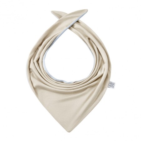 Bambus kahepoolne kolmnurk-sall, helehall/beež