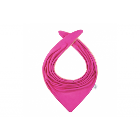 Bambus kahepoolne kolmnurk-sall, fuksia/korall