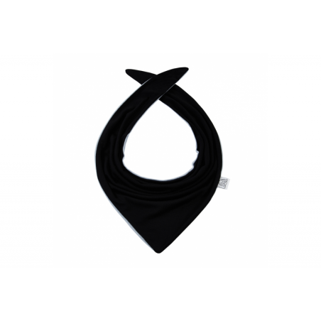 Bambus kahepoolne kolmnurk-sall, fuksia/must