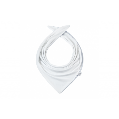 Bambus kahepoolne kolmnurk-sall, valge/helehall