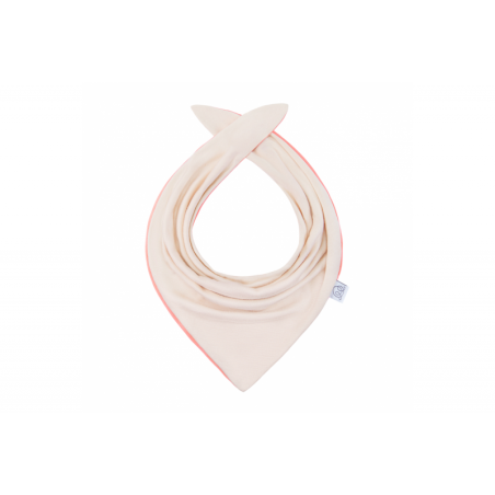 Bambus kahepoolne kolmnurk-sall, korall/beež