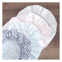 Kummiga voodilina 60x120 cm, light grey dots